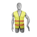 Surtek High Visibility Orange Vest, OneSizeFitsAll 137498